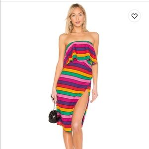 Lovers + Friends Valerie midi dress!  Color Miami lights stripe